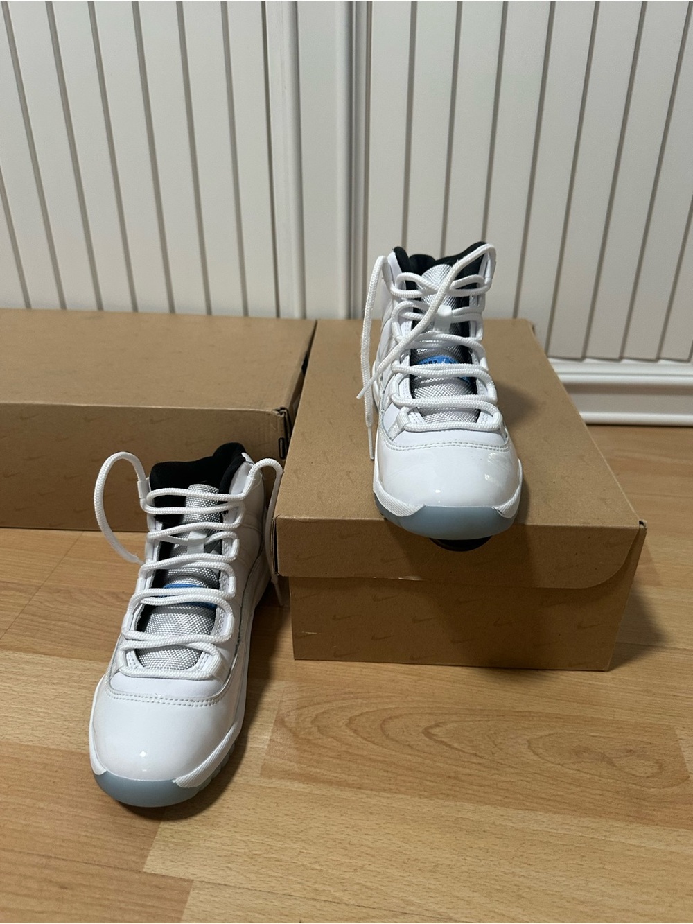 Kids White Jordans - Picture 2 of 5